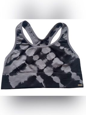 Victoria's Secret PINK SPORT Seamless Lightly Line Sports Bra XS Tie Dye Gray